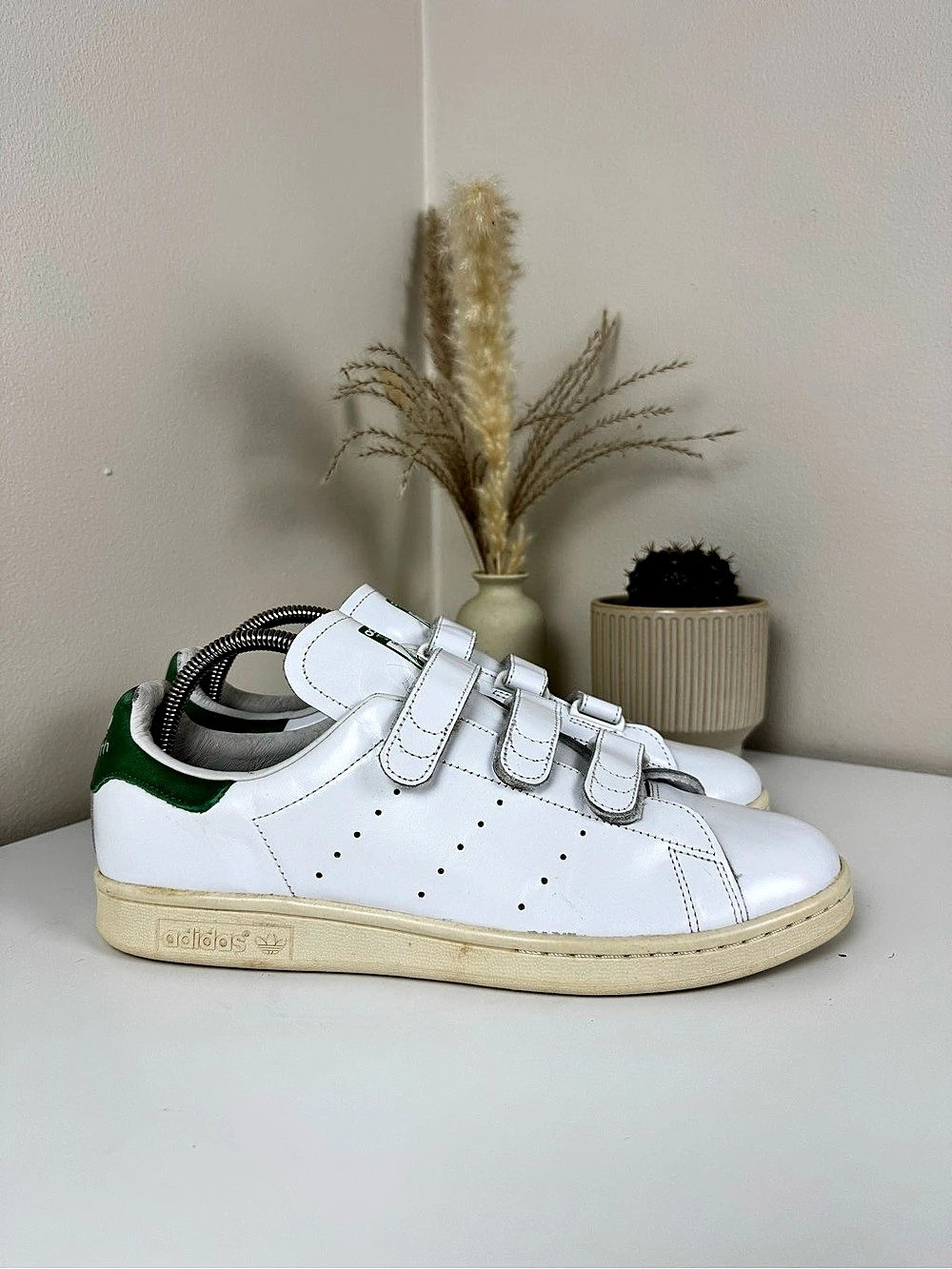 Adidas Stan Smith CF Velcro White Green – Men’s US 10